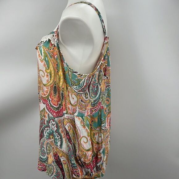 Spense paisley cold shoulder large top - Picture 4 of 5